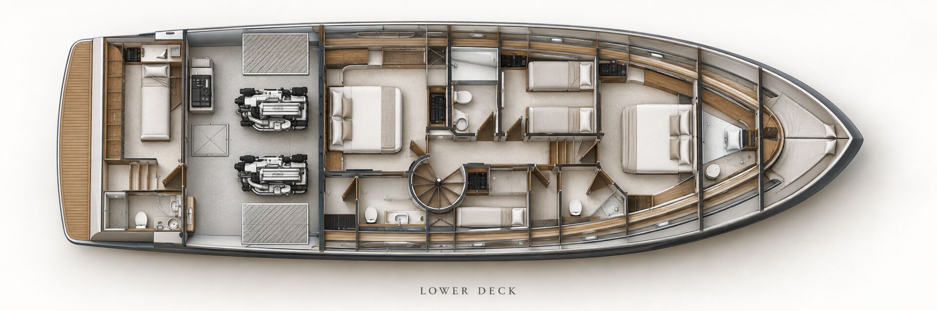 Baltra B75 lower deck deck plan